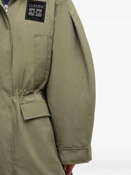 Geci Parka Ganni Tri-Layer Parka GREEN Femei (BM 19524311) 4