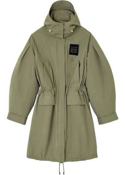 Geci Parka Ganni Tri-Layer Parka GREEN Femei (BM 19524311) 1