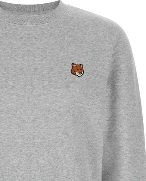 Bluze de trening MAISON KITSUN Fox Head Sweatshirt GREY Barbati (BM 19524320) 4