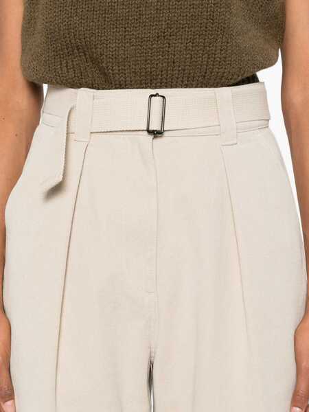 Pantaloni casual Margaret Howell Pants Mhl WHITE Femei (BM 19524332) 5