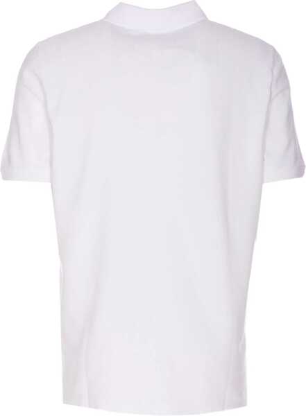 Tricouri Polo MAISON KITSUN Polo With Logo WHITE Barbati (BM 19524347) 2