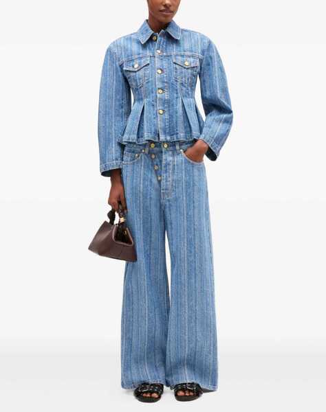 Jachete Ganni Denim Jacket BLUE Femei (BM 19524365) 2