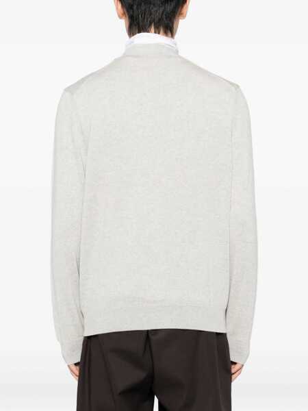 Cardigane MAISON KITSUN Fox Head Cardigan GREY Barbati (BM 19524380) 4