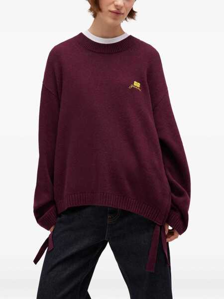Pulovere Ganni Wool Sweater BORDEAUX Femei (BM 19524389) 3
