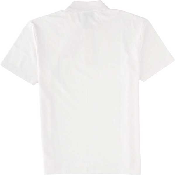 Tricouri Polo MAISON KITSUN Polo With Logo WHITE Barbati (BM 19524395) 2