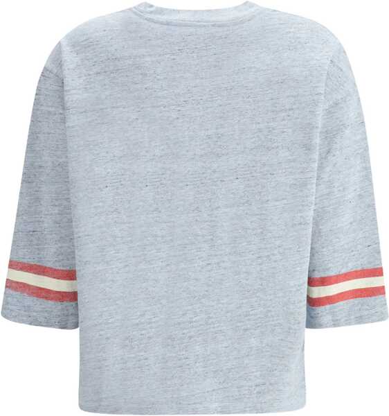 Pulovere casual Ganni Shirt With Print AZURE Femei (BM 19524419) 3