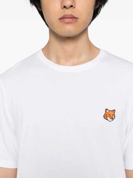 Tricouri MAISON KITSUN Fox Head T-Shirt WHITE Barbati (BM 19524434) 4