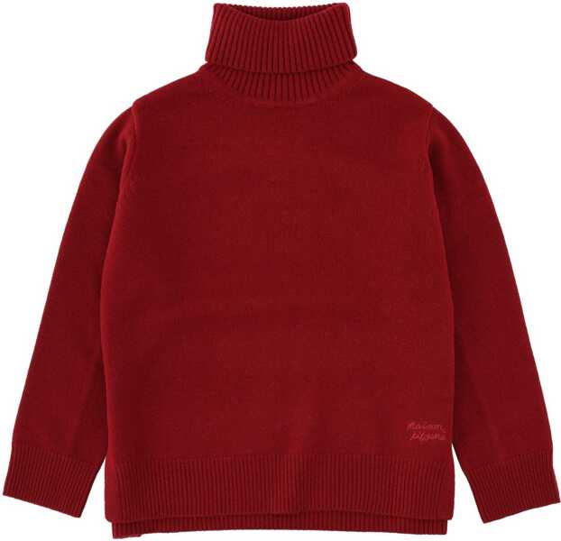 Pulovere MAISON KITSUN Turtleneck Sweater BORDEAUX Femei (BM 19524446) 1