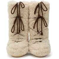 Bocanci casual Dama - Bocanci casual Moon Boot Icon Curly Extra snow Boots ECRU Femei (BM 19524659) - B-mall.ro