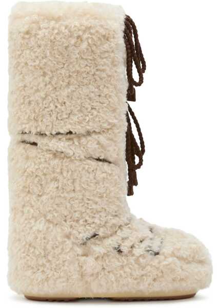 Bocanci casual Moon Boot Icon Curly Extra snow Boots ECRU Femei (BM 19524659) 1