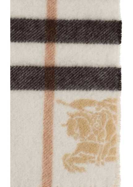 Esarfe Burberry Cashmere Check Scarf SAND/PEBBLE WHITE Barbati (BM 19524740) 2