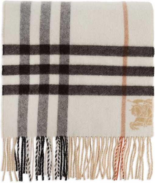 Esarfe Burberry Cashmere Check Scarf SAND/PEBBLE WHITE Barbati (BM 19524740) 1