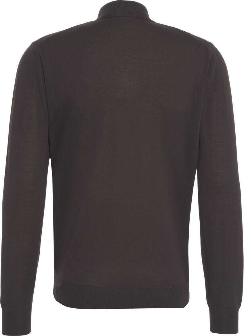 Pulovere Gender Merino wool mock neck sweater Brown Barbati (BM 19524833) 3