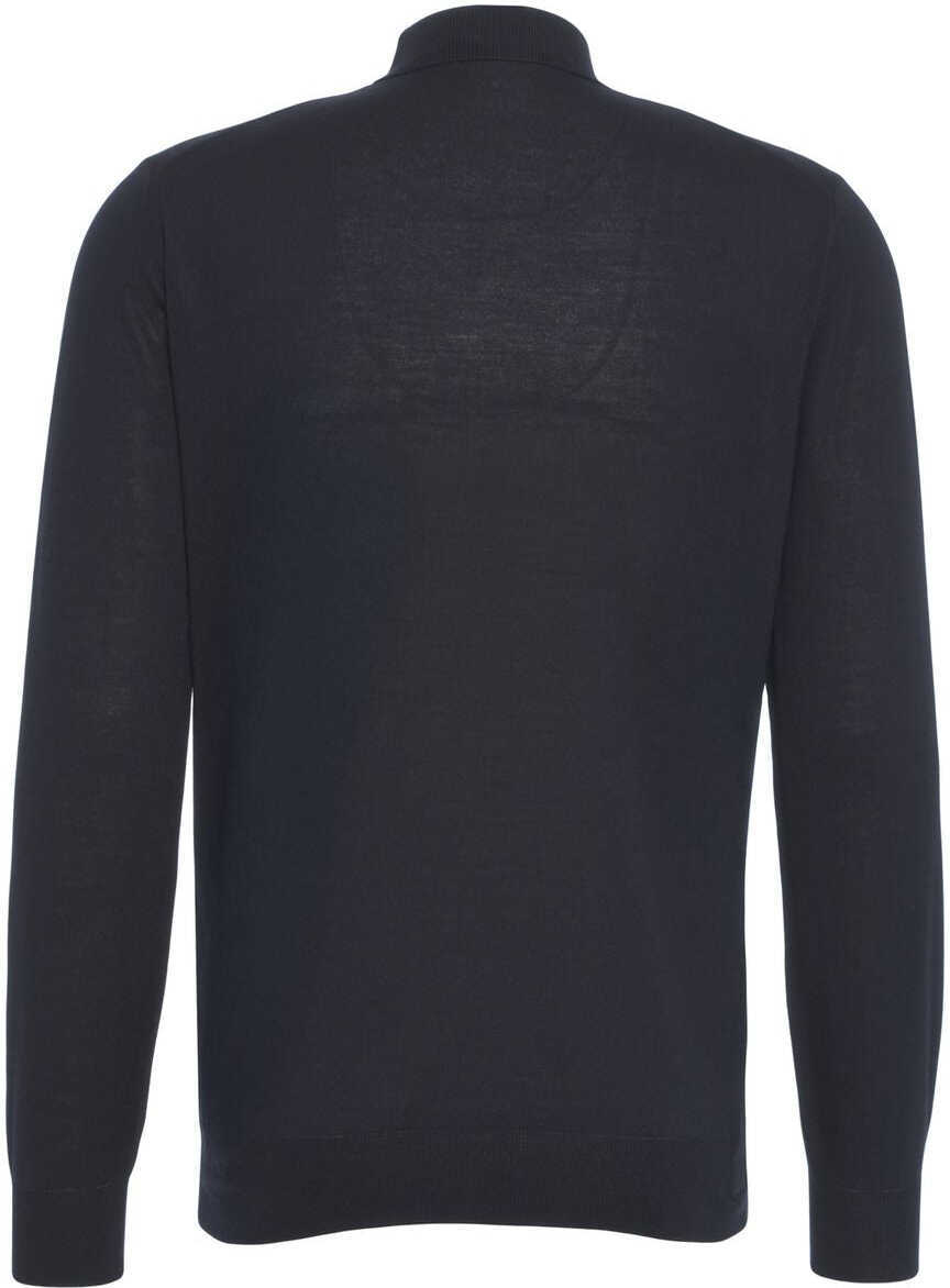 Pulovere Gender Merino wool mock neck sweater Petrol Barbati (BM 19524833) 3