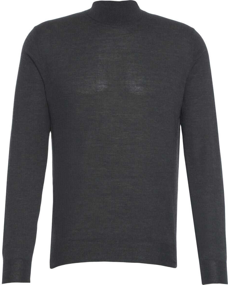Pulovere Gender Merino wool mock neck sweater Grey Barbati (BM 19524833) 2