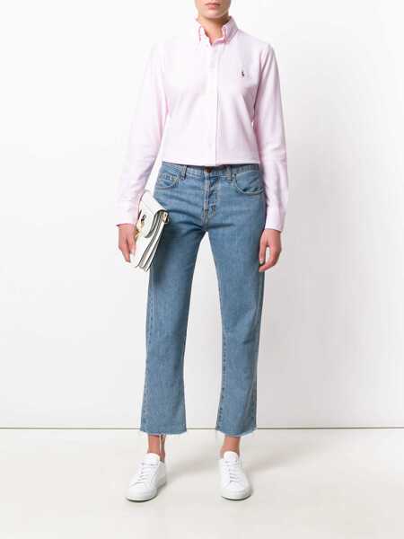 Camasi office Ralph Lauren Oxford shirt with embroidered pony Pink Femei (BM 19525734) 2