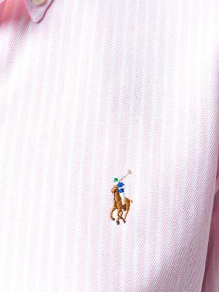 Camasi office Ralph Lauren Oxford shirt with embroidered pony Pink Femei (BM 19525734) 5