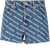 Alexander Wang Shorts With All Over Logo DENIM