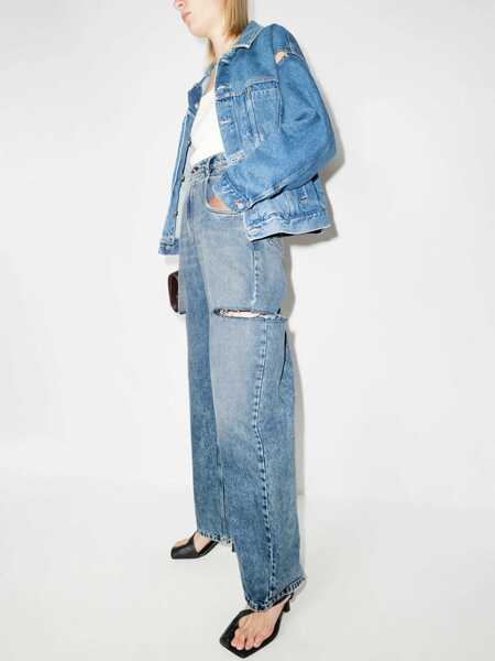 Blugi skinny Maison Margiela Jeans With Cut Out Detail DENIM Femei (BM 19527590) 5
