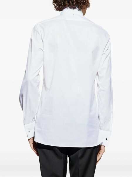 Camasi casual Tom Ford Cocktail Shirt in voile OPTICAL WHITE Barbati (BM 19527608) 3