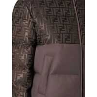Geci Dama - Geci de iarna Fendi Padded Technical FF Jacquard Jacket DARK BROWN-25 Femei (BM 19527611) - B-mall.ro