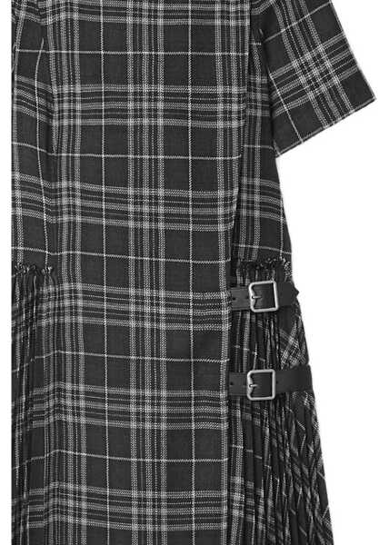 Rochii Burberry Check Wool Blend Kilt Dress ONYX GREY/LT GREY CK Femei (BM 19527614) 2