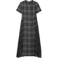 Rochii Burberry Check Wool Blend Kilt Dress