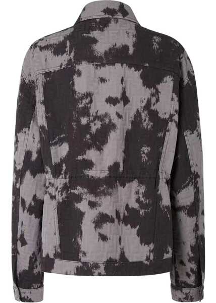 Jachete Fendi FF Animalier Denim Jacket BLACK Femei (BM 19527620) 2