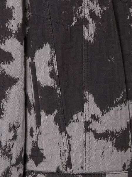 Jachete Fendi FF Animalier Denim Jacket BLACK Femei (BM 19527620) 3