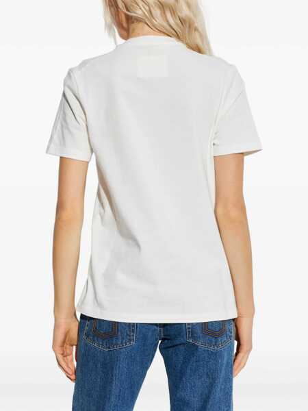 Tricouri Jil Sander Short-sleeved T-shirt with printed logo PORCELAIN Femei (BM 19527623) 4