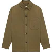 Camasi casual Saint Laurent Cassandre Overshirt in cotton and linen gabardine