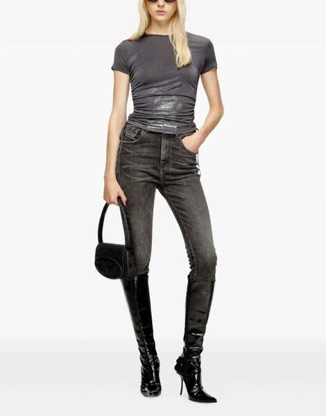 Tricouri Diesel Jersey Top with side drawstrings 9AW Femei (BM 19527638) 2