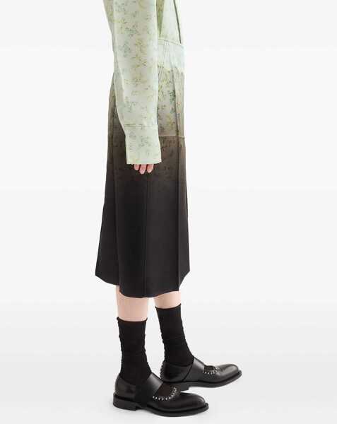 Fuste Jil Sander Silk Printed Skirt BURNT GREEN Femei (BM 19527644) 3