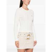 Pulovere casual Dama pagina 2 - Pulovere casual Fiorucci Cableknit Logo Crop Jumper OFF WHITE Femei (BM 19527659) - B-mall.ro
