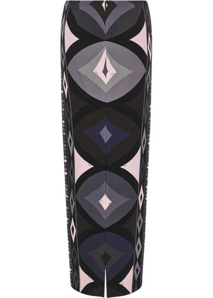 Fuste PUCCI Collane Print pencil Skirt BLACK PINK Femei (BM 19527674) 2