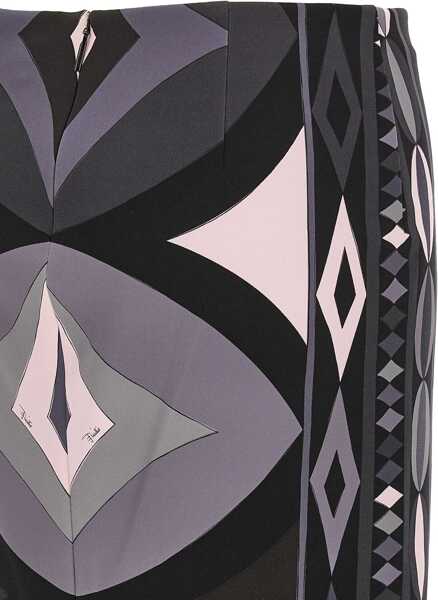 Fuste PUCCI Collane Print pencil Skirt BLACK PINK Femei (BM 19527674) 4
