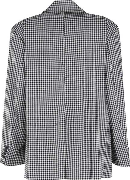 Sacouri Fiorucci Gingham Blazer BLACK AND WHITE Femei (BM 19527716) 2