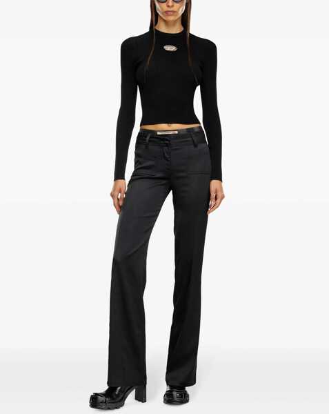 Topuri Diesel Ribbed viscose Top with Oval D 9XX Femei (BM 19527731) 2