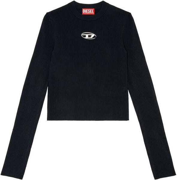 Topuri Diesel Ribbed viscose Top with Oval D 9XX Femei (BM 19527731) 1