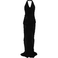 Rochii Long Draped One-shoulder Dress Femei