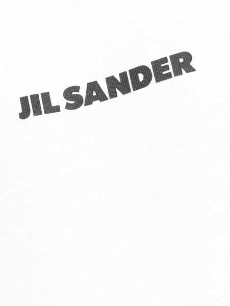 Tricouri Jil Sander Crew-neck cotton T-shirt with printed logo PORCELAIN Barbati (BM 19527758) 5