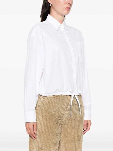 Camasi casual Marni Cropped long-sleeve Shirt LILY WHITE Femei (BM 19527764) 3