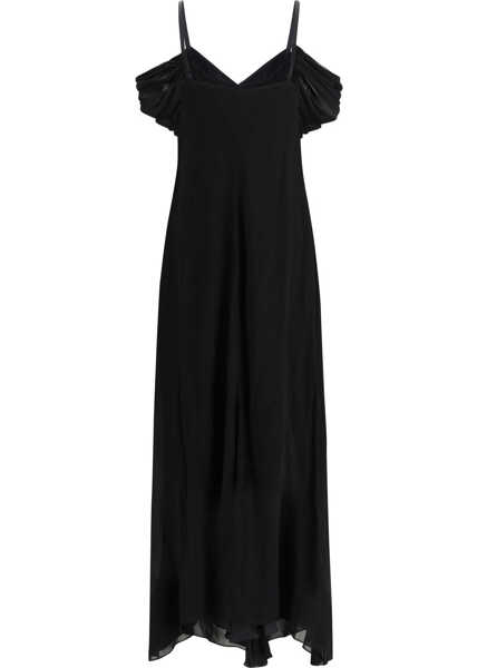 Rochii Saint Laurent Long short-sleeved Dress NOIR Femei (BM 19527830) 2