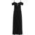 Saint Laurent Long short-sleeved Dress NOIR