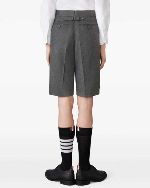 Pantaloni scurti Thom Browne Wool Bermuda Shorts DARK GREY Femei (BM 19527833) 4