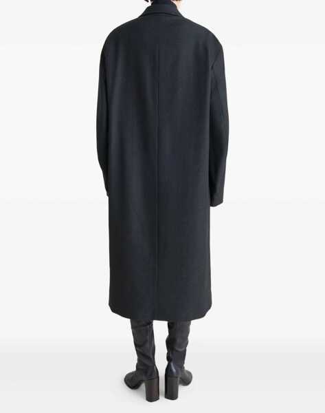 Paltoane LEMAIRE Single-breasted Tailored Coat ANTHRACITE / GREY Femei (BM 19527854) 3