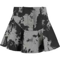 Fuste Denim Miniskirt with animalier motif Femei