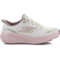 Pantofi alergare Dama - Sneakers SKECHERS Go Run Now - Regent Natural White/Pink Femei (BM 19528016) - B-mall.ro