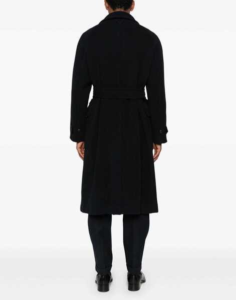 Paltoane VALSTAR Wool robe Coat BLU/NERO Barbati (BM 19533122) 4