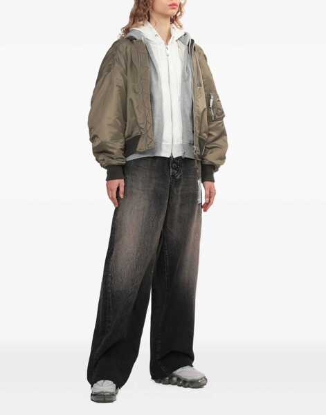 Blugi MAISON MIHARA YASUHIRO Amateur Sewn Like Wide Denim Jeans BLACK Femei (BM 19533137) 2